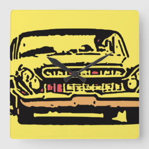 Horloge Carrée Voiture classique