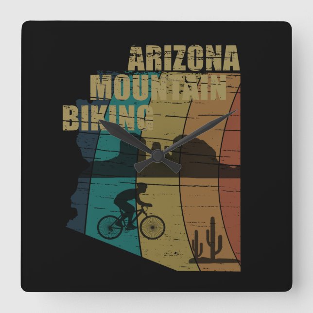 Horloge Carrée VTT Arizona vintage (Recto)