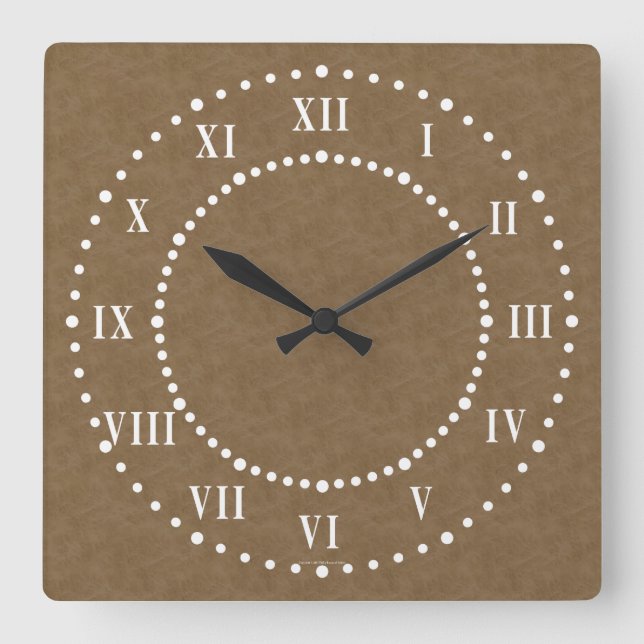 Horloge Carrée Wall Clock (Recto)