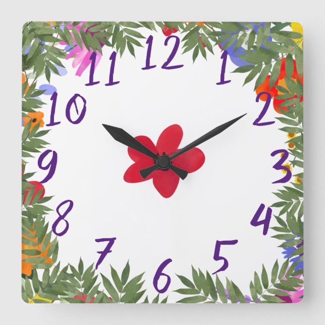 Horloge Carrée Wall Clock (Recto)