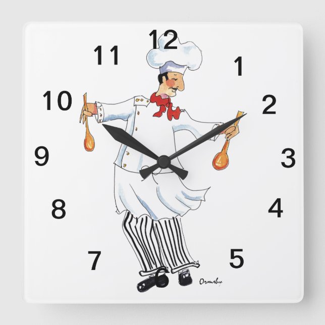 Horloge Carrée Wall Clock (Recto)
