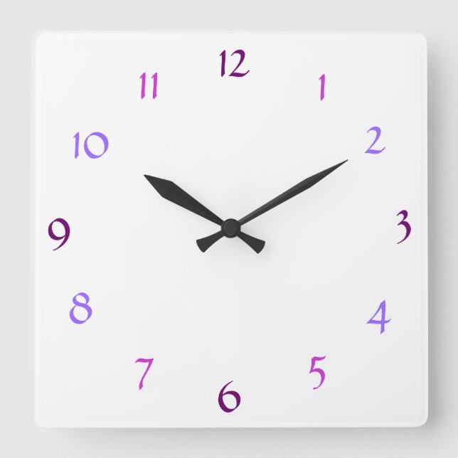 Horloge Carrée Wall Clock (Recto)