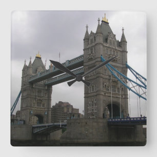Horloge Carrée Wall Clock with Tower Bridge over the Thames