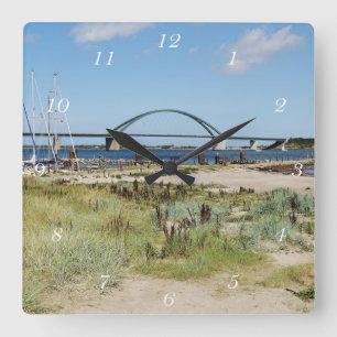 Horloge Carrée Wanduhr Fehmarnsund