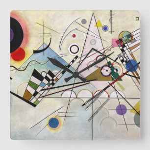 Horloge Carrée WASSILY KANDINSKY - Composition VIII 1923