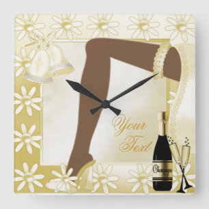 Horloge Carrée Wedding Keepsake