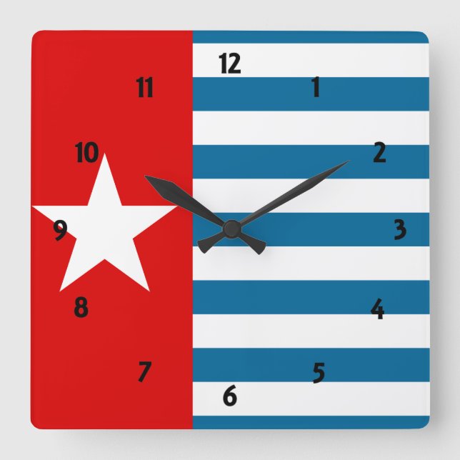 Horloge Carrée west papua (Recto)