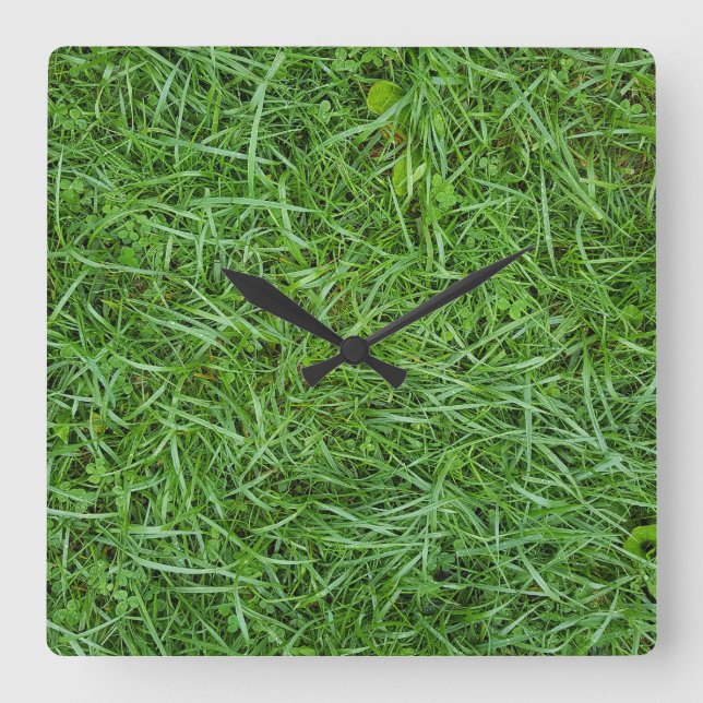 Horloge Carrée wet green (Recto)