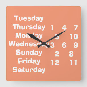 HORLOGE CARRÉE WHATEVER ET WHENEVER CLOCK POUR RETIREE/OTHERS