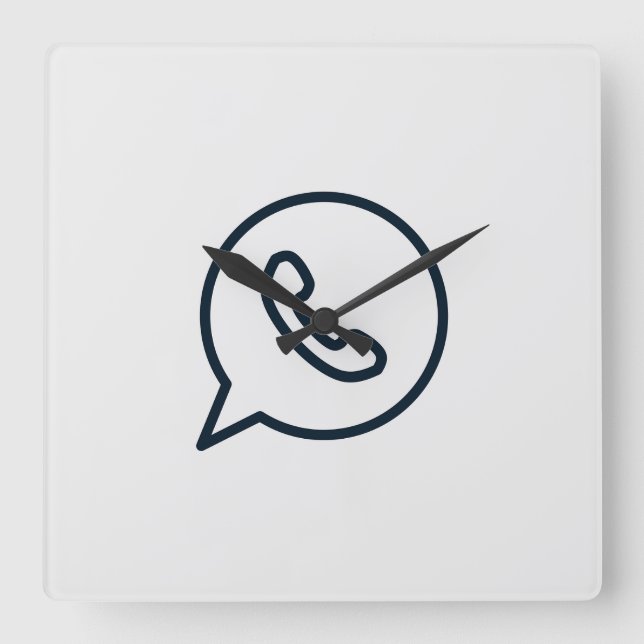 Horloge Carrée whatsapp-whats-whatsapp-icône (Recto)