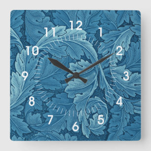 Horloge Carrée William Morris Acanthus