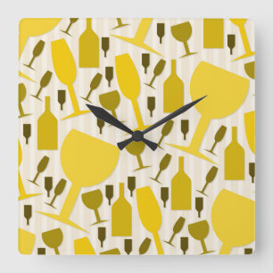 Horloge Carrée Wine glass