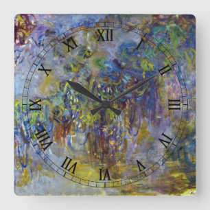 Horloge Carrée Wisteria (moitié droite) par Claude Monet