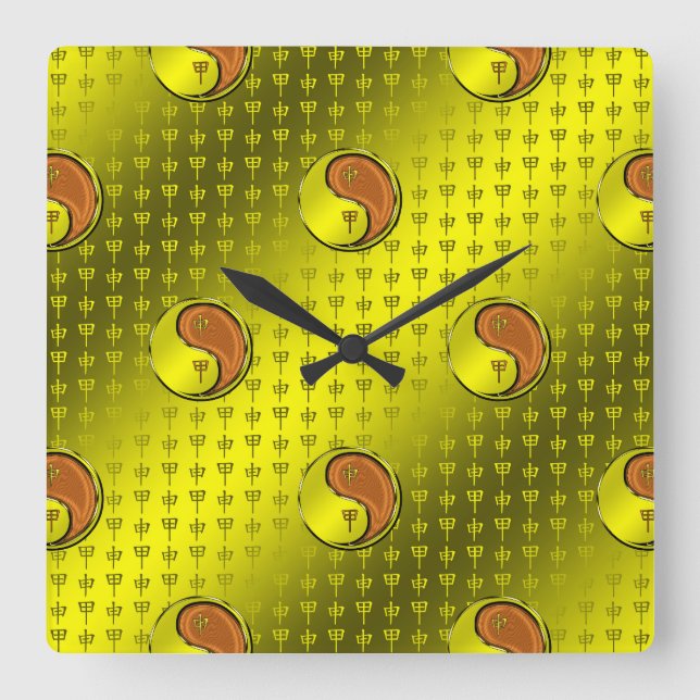 Horloge Carrée Year of the Wood Monkey (Recto)