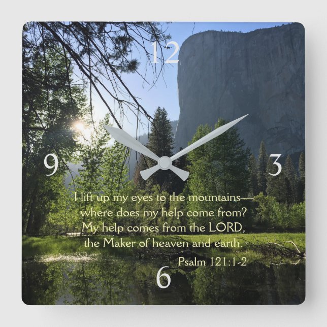 Horloge Carrée Yosemite National Park (Recto)