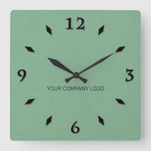 Horloge Carrée YOUR COMPANY LOGO,personalized,add your text Squar
