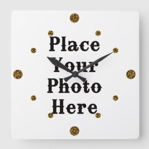 Horloge Carrée Your Photo Here Wall Clock