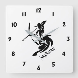 Horloge Carrée Zodiaque Sagittaire