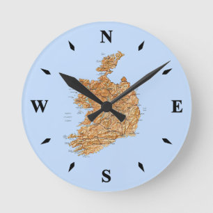 Horloge Carte Irlande