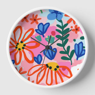 Horloge Ce Sentiment Floral D'Été