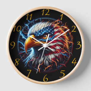 Horloge Cercle d'aigle électrique