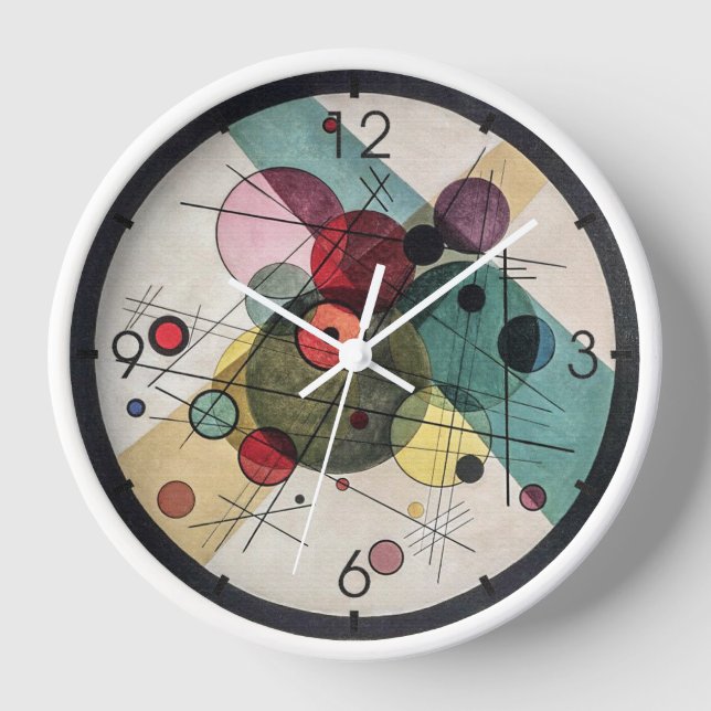 Horloge Cercles dans un cercle - Kandinsky (Recto)