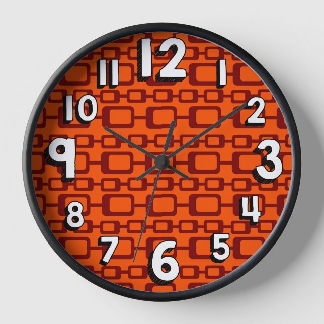 Horloge Chaînes de rectangles  (Recto)