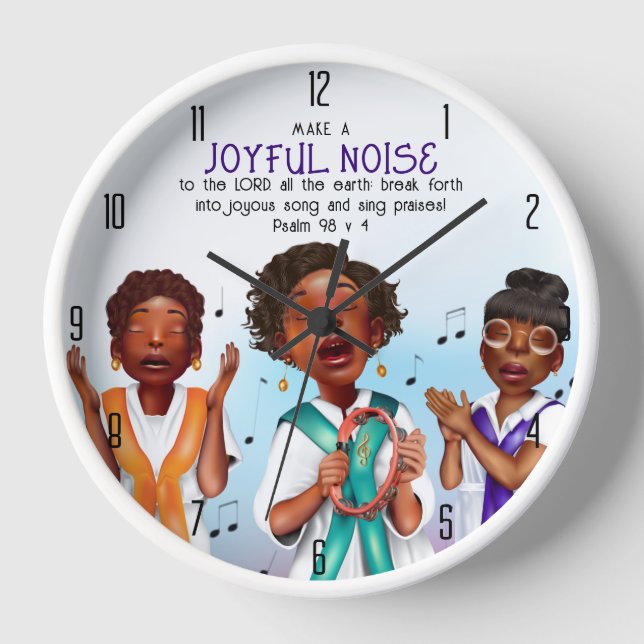 Horloge Chanteurs afro-américains Écriture (Recto)