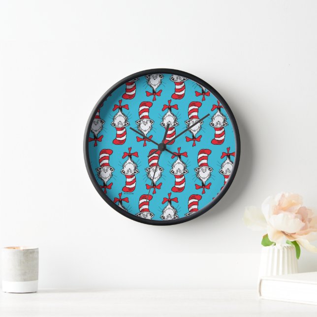 Horloge Chat Dans Le Motif Casquette (Maison)