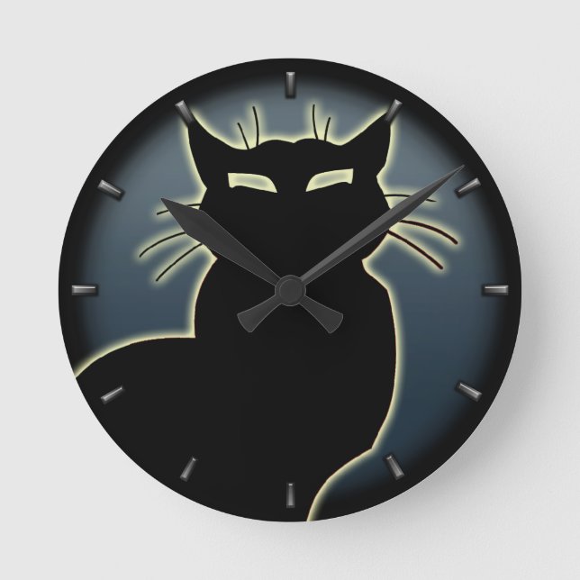 Horloge Chat Mignonne Amoureux des chats Horloge M (Recto)