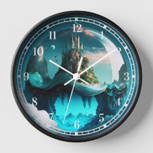Horloge Château Dans Crystal Ball