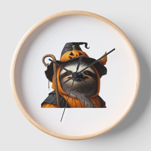 Horloge Chemise classique Sloth Halloween (Recto)