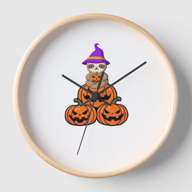 Horloge Chemise T-Shirt Premium Sloth Halloween (Recto)
