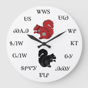 Horloge cherokee d'écureuil