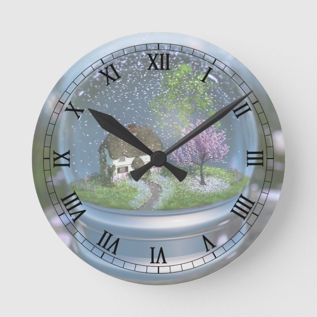 Horloge Cherry Blossom Globe (Recto)