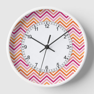 Horloge Chevron Pattern
