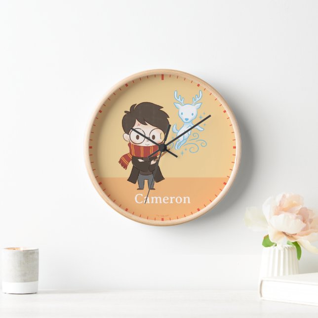 Horloge Chibi HARRY POTTER™ Patronus (Maison)