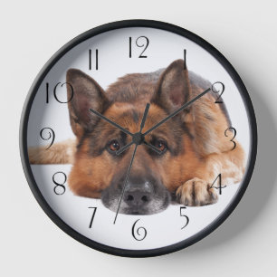 Horloge Chien berger allemand