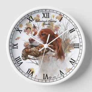 Horloge Chien d'oiseaux, chasse à la bécasse