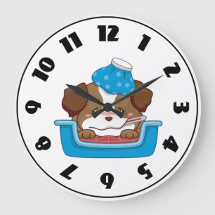 Horloge Chiot Malade