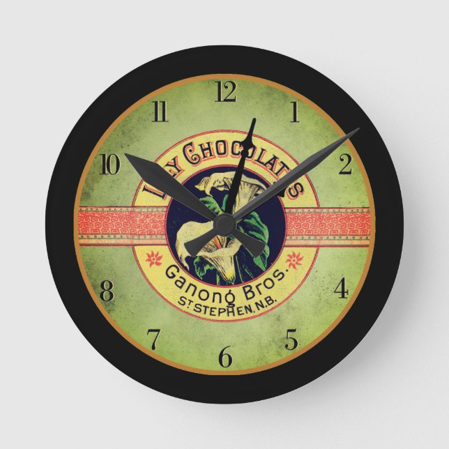 Horloge chocolat Art nouveau (Recto)