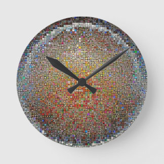 Horloge circulaire carrée