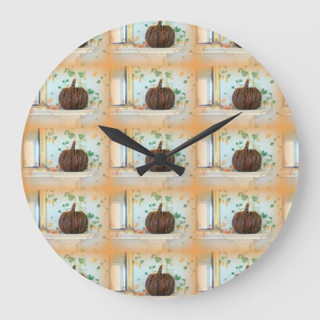 horloge citrouille de panier colonial (Recto)