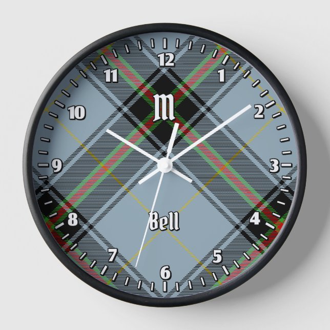Horloge Clan Bell Tartan (Recto)