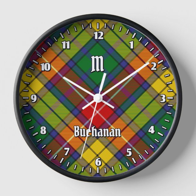 Horloge Clan Buchanan Tartan (Recto)