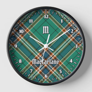 Horloge Clan MacFarlane Tartan de chasse antique