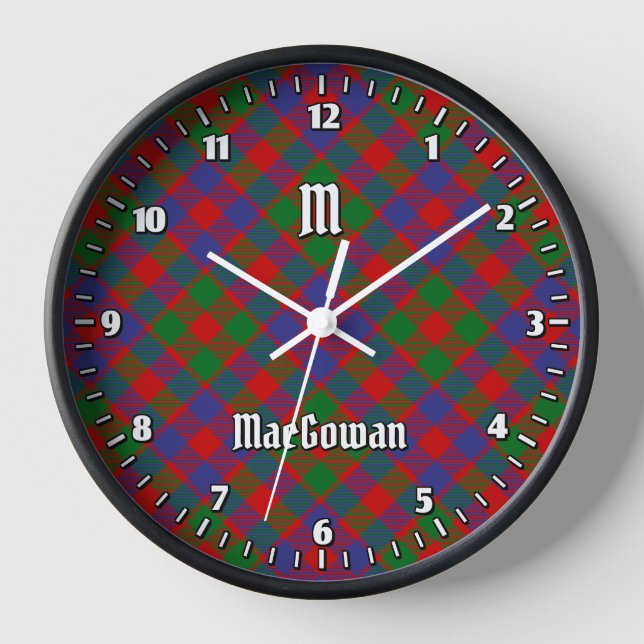 Horloge Clan MacGowan Tartan (Recto)