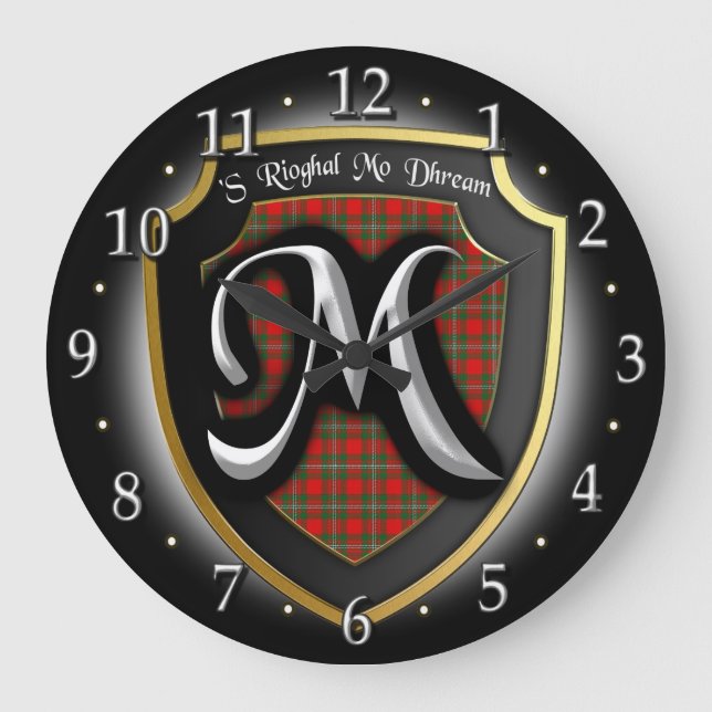 Horloge Clan MacGregor Tartan (Recto)