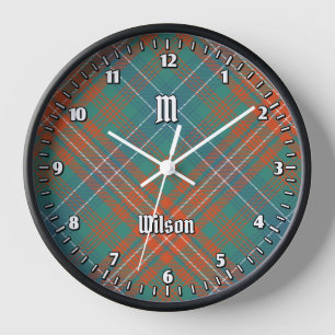 Horloge Clan Wilson Ancienne Tartan