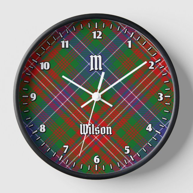 Horloge Clan Wilson Modern Tartan (Recto)
